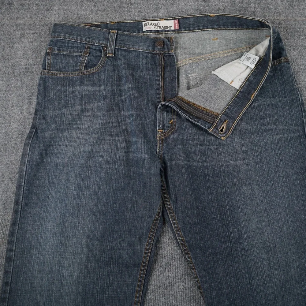 Levi's 559 Relaxed Straight Jeans Mens 40x32 Blue‎ Denim Pants 100% Cotton